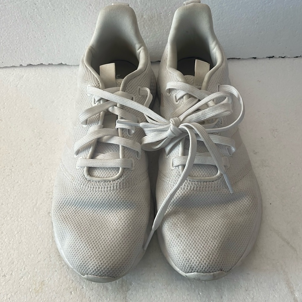 Adidas cloudfoam athletic running shoes sneakers white women’s size…